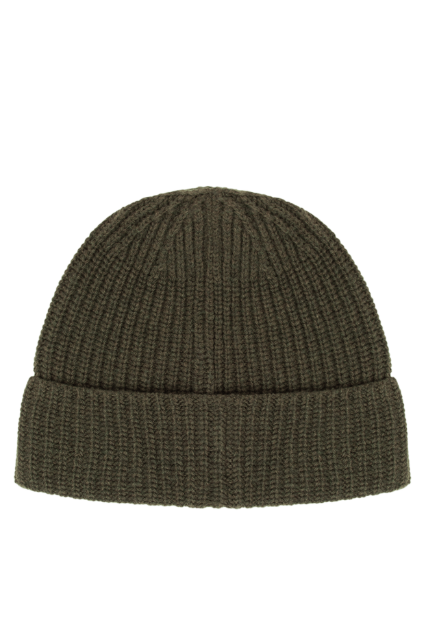 Stone Island knitted wool beanie hat with a wide lapel and a contrasting compass patch 197471 - photo 3