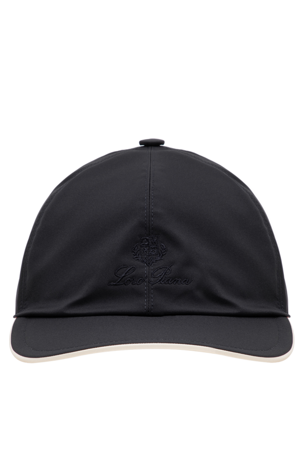 Loro Piana water-repellent blue six-panel baseball cap with contrast brim trim 197515 - photo 1