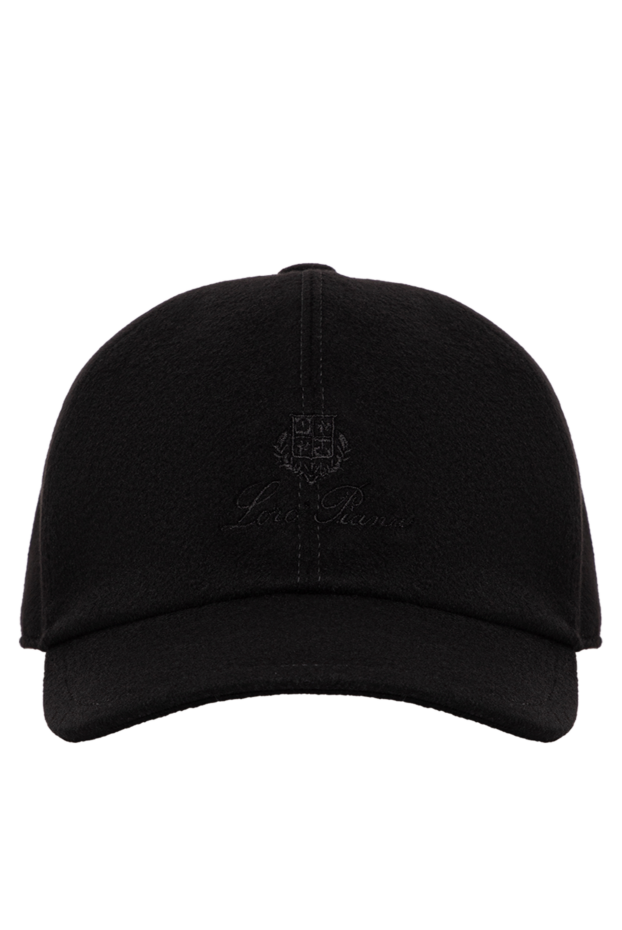 Loro Piana black cashmere baseball cap with storm system protective coating 197519 - photo 1