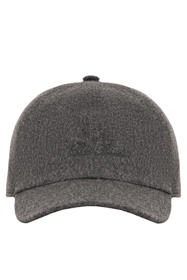 Marengo-colored baseball cap made of pure cashmere with Storm System impregnation - photo 1