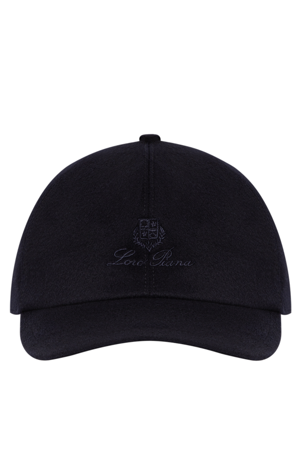 Loro Piana blue cashmere baseball cap with storm system water-resistant treatment 197522 - photo 1