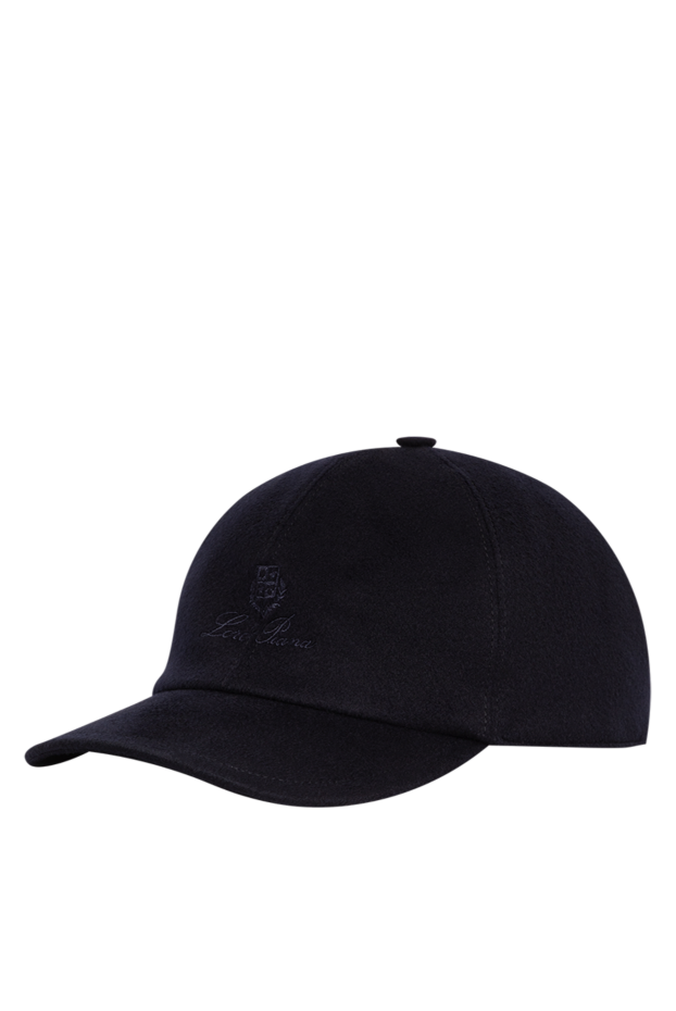 Loro Piana blue cashmere baseball cap with storm system water-resistant treatment 197522 - photo 3