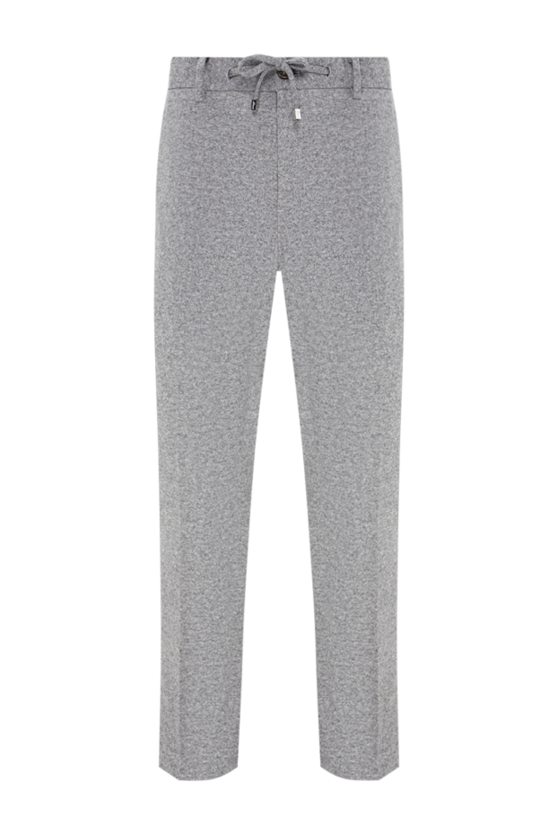 Lenoci straight-cut flannel trousers made of fine natural wool 197546 - photo 1