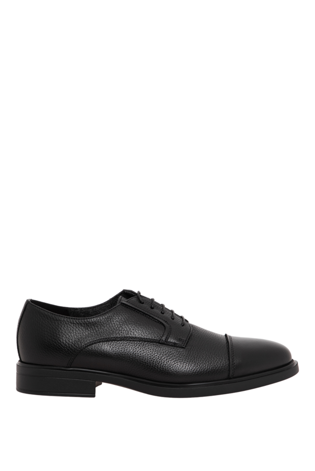 Doucal`s textured anthracite derby shoes with a lightweight flexible sole 197559 - photo 1