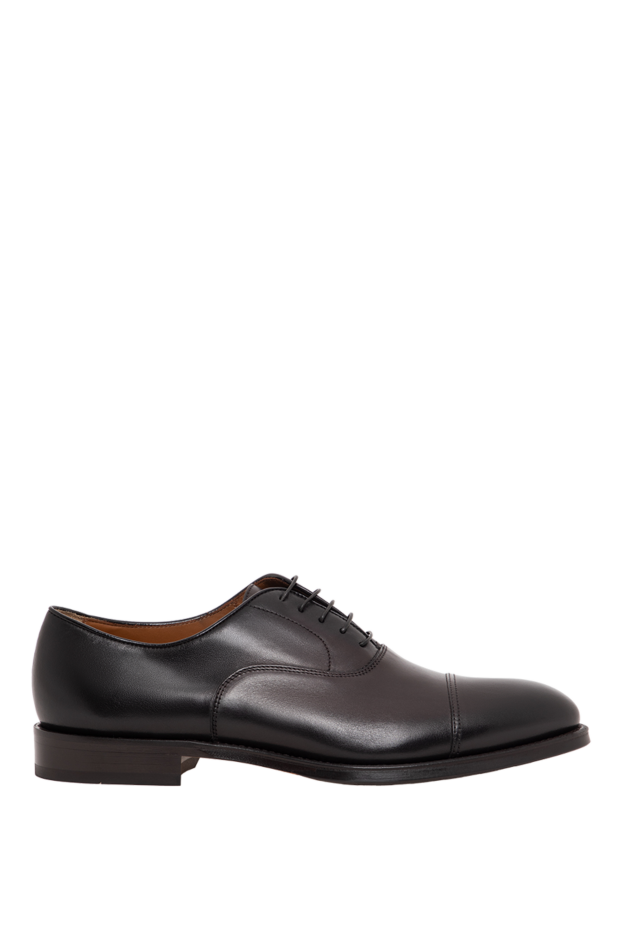 Doucal`s blake brown smooth leather oxford shoes with a thin sole 197562 - photo 1
