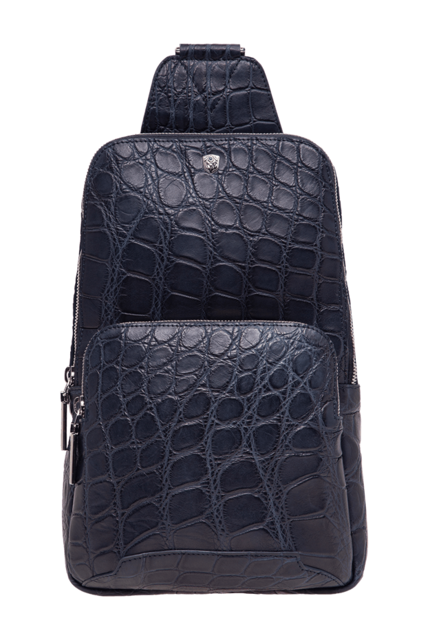 Tardini blue crocodile leather sling bag 197632 - photo 1