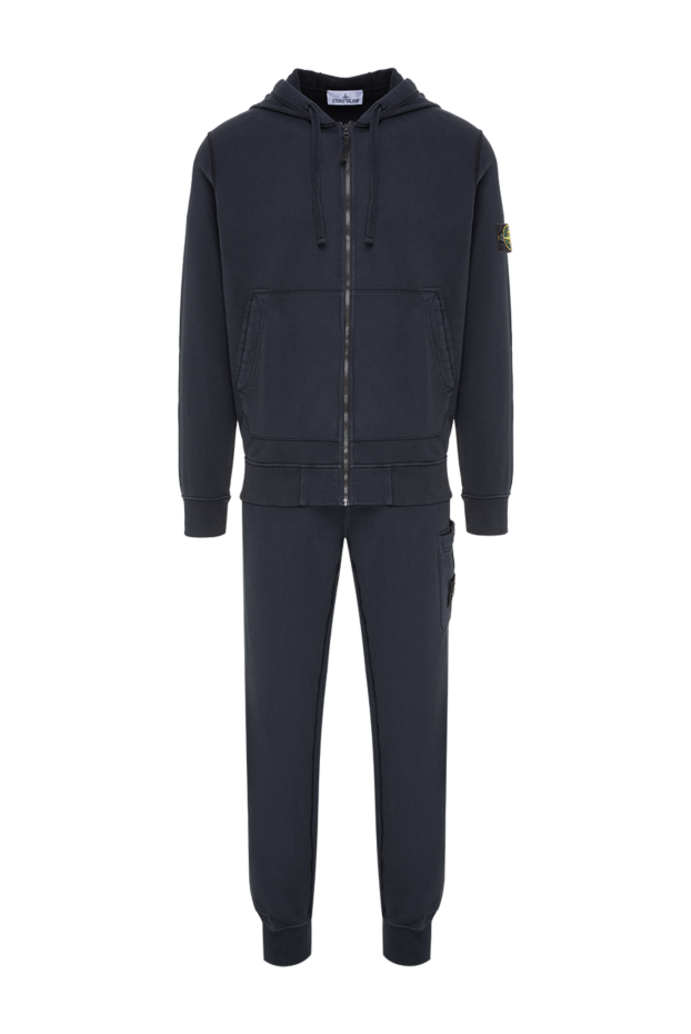 Stone Island cotton suit with a zip-up hoodie and patch pockets 197783 - photo 1