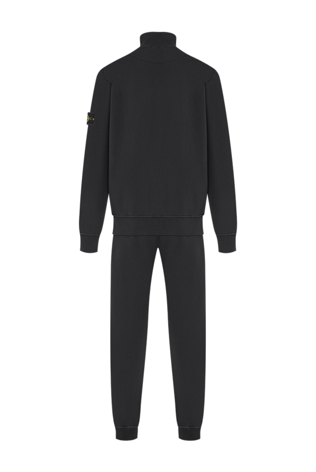 Stone Island black cotton suit with a zip and a stand-up collar 197786 - photo 2