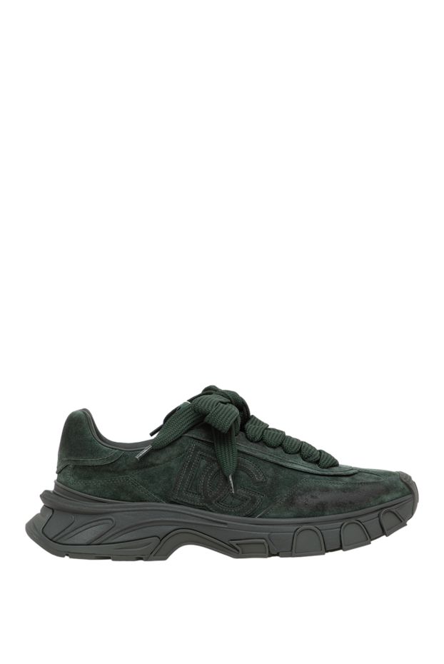 Dolce & Gabbana men's country road dark green suede sneakers 197816 - photo 1