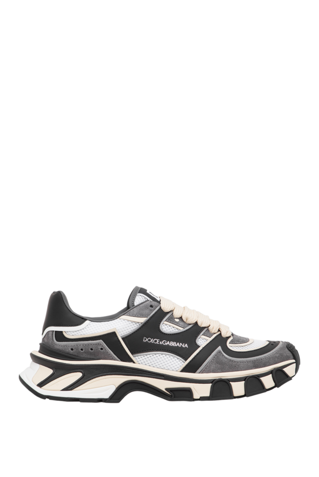 Dolce & Gabbana men's country road black and white combo sneakers 197817 - photo 1