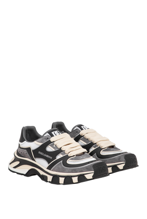 Dolce & Gabbana men's country road black and white combo sneakers 197817 - photo 3