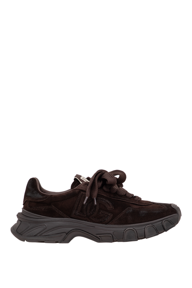 Dolce & Gabbana men's brown suede country road monogram sneakers 197818 - photo 1