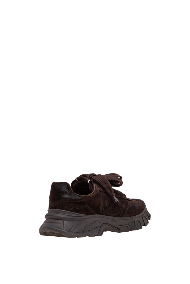Dolce & Gabbana men's brown suede country road monogram sneakers 197818 - photo 3