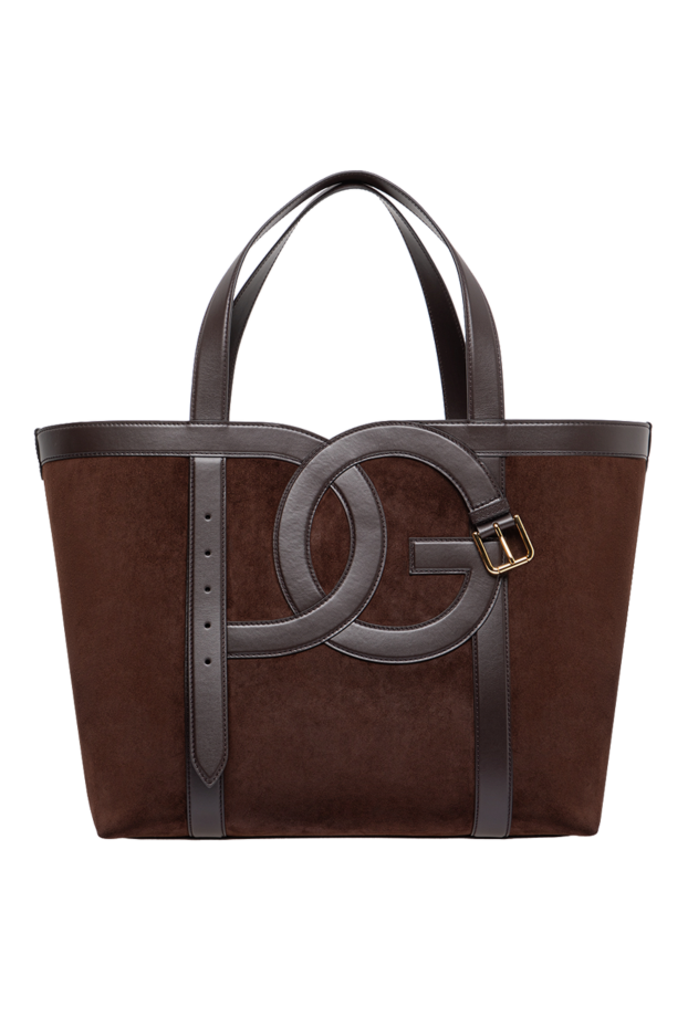 Dolce & Gabbana brown 3.5mm split and smooth calfskin shopper bag 197833 - photo 1