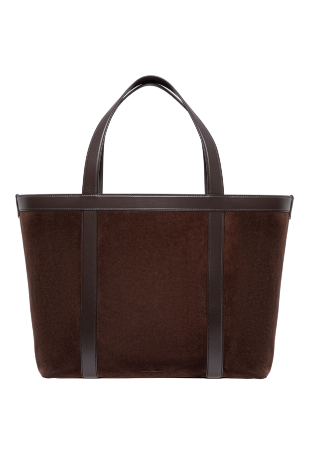 Dolce & Gabbana brown 3.5mm split and smooth calfskin shopper bag 197833 - photo 3