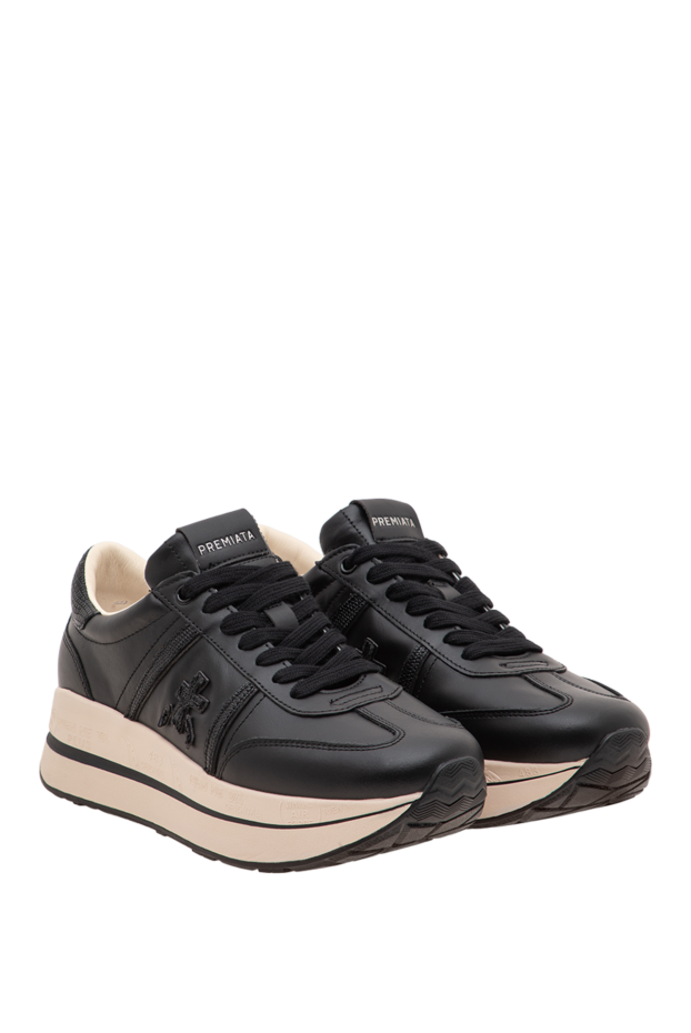 Premiata bethcoin women's leather chunky platform sneakers 197834 - photo 3
