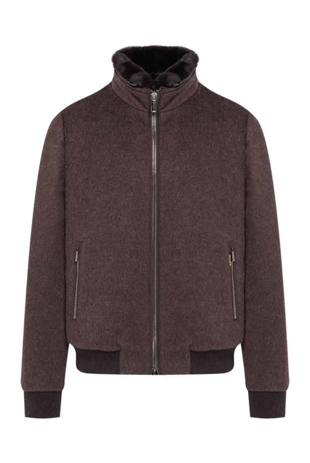 Moorer bellati men's premium brown bomber jacket 197842 - photo 1