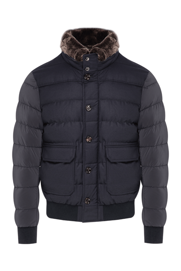 Moorer men's down-filled bomber jacket in signature deep navy 197848 - photo 1