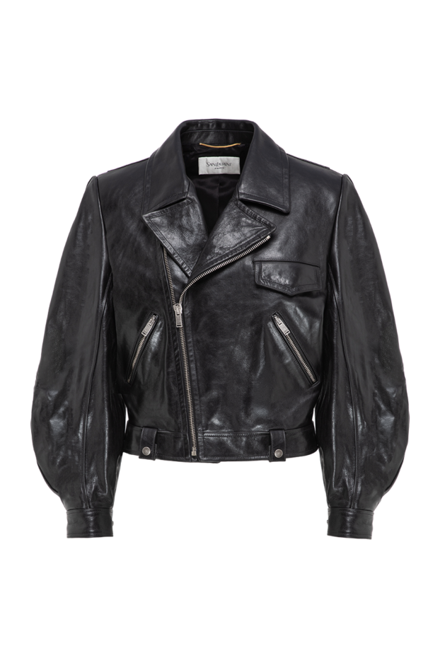 Saint Laurent smooth nappa leather biker jacket with silver hardware 197876 - photo 1