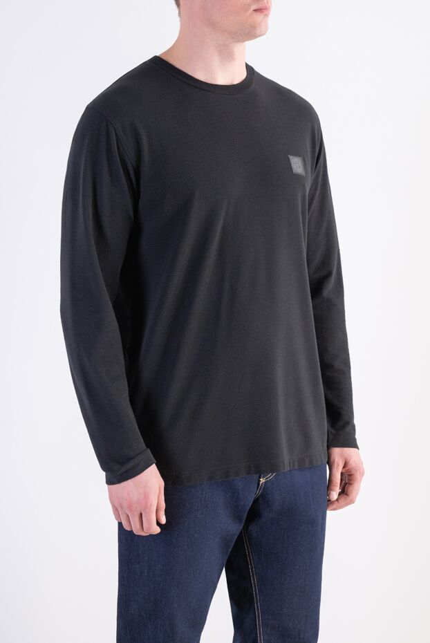 Stone Island men's dark gray sweatshirt made of natural cotton with a patch 197878 - photo 3