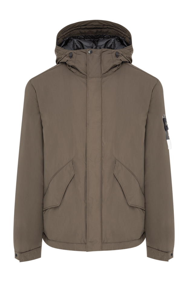 Stone Island men's insulated parka jacket in signature charcoal grey 197891 - photo 1