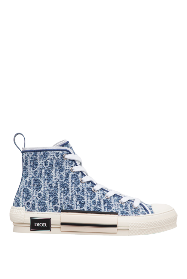 Dior dior b23 league high-top sneakers in dior oblique denim jersey 197909 - photo 1