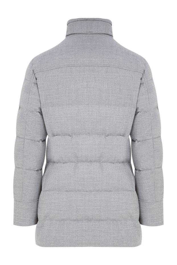 Moorer men's classic down parka by barbieri in an elegant light grey melange shade 197956 - photo 2