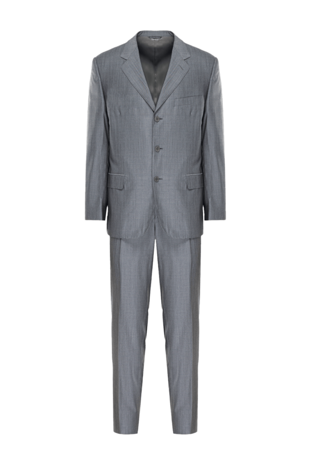 Canali чоловічі костюм чоловічий з вовни та шовку сірий купити фото з цінами 935964 - фото 1