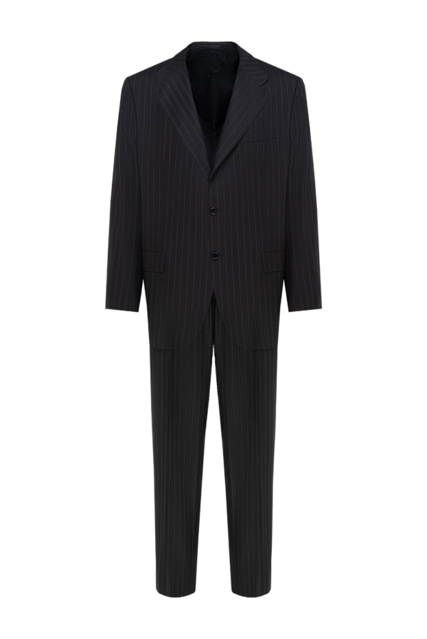 Kiton man men's suit made of black wool buy with prices and photos 941778 - photo 1