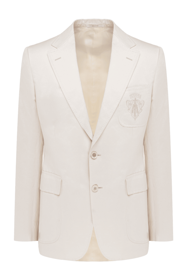 Gucci man white linen and cotton jacket for men buy with prices and photos 945037 - photo 1