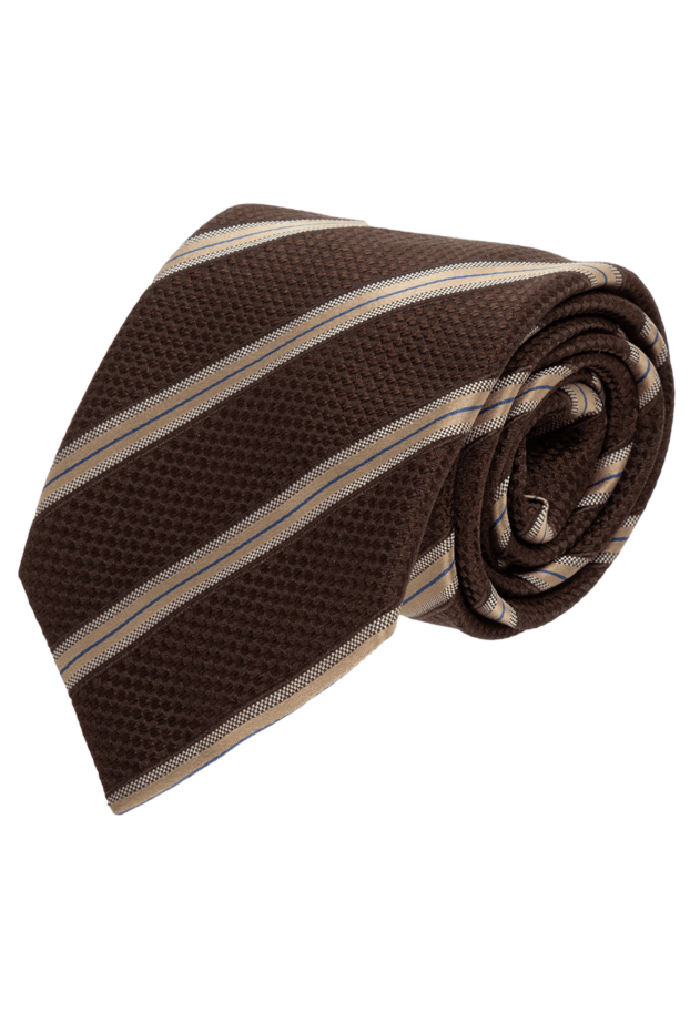 Canali man silk tie brown for men buy with prices and photos 949056 - photo 1