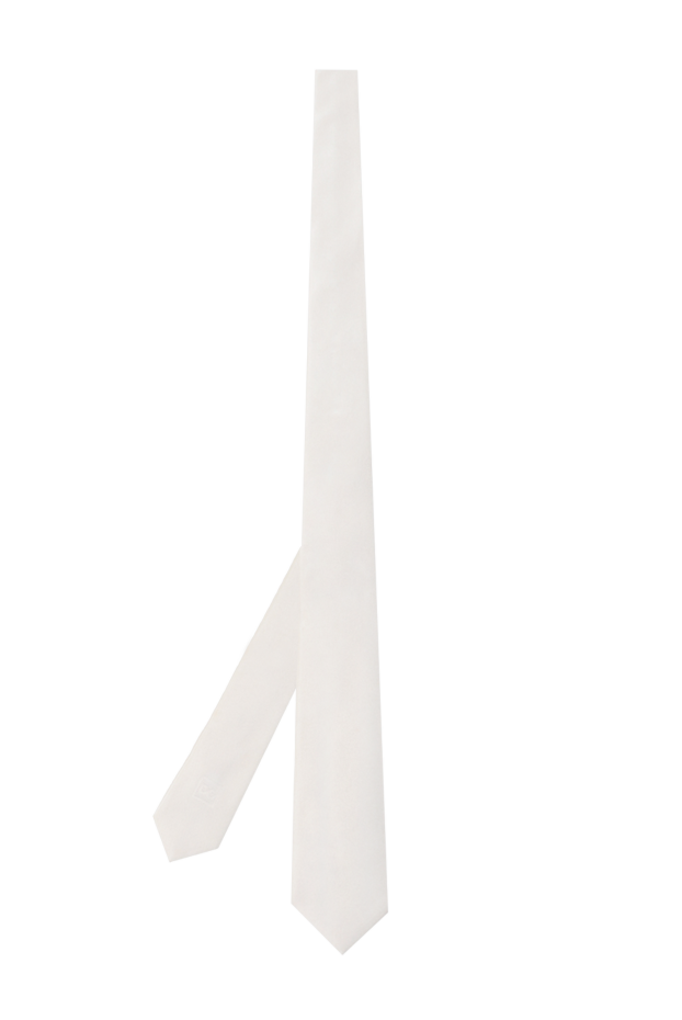 Dolce & Gabbana classic silk tie cream plain for suit 960615 - photo 3