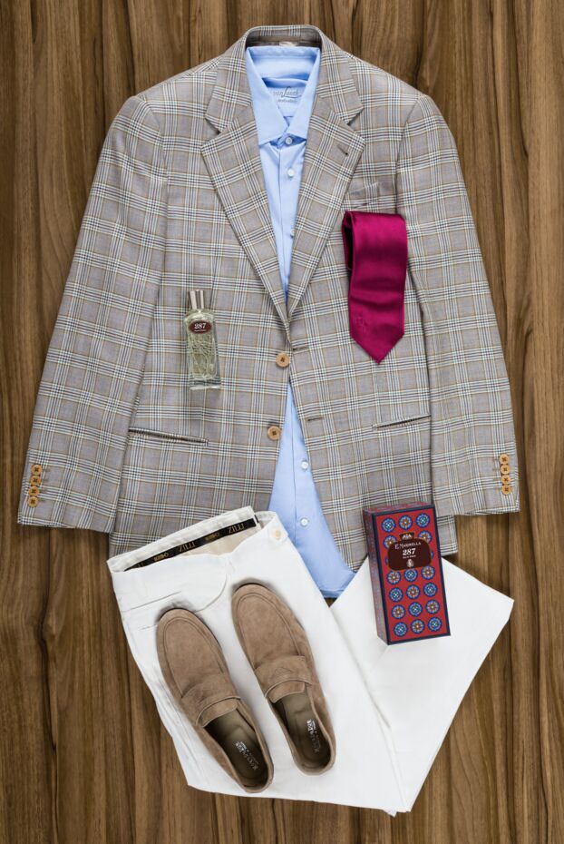 Armani gray wool and silk jacket for men 965521 - photo 2