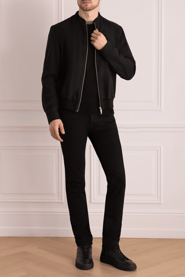 Lardini мужские куртка из шерсти черная мужская купить с ценами и фото 966882 - фото 2