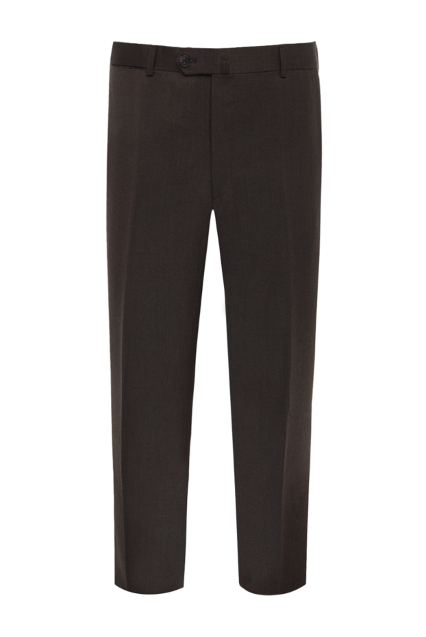 Isaia man black wool trousers for men 977866 - photo 1