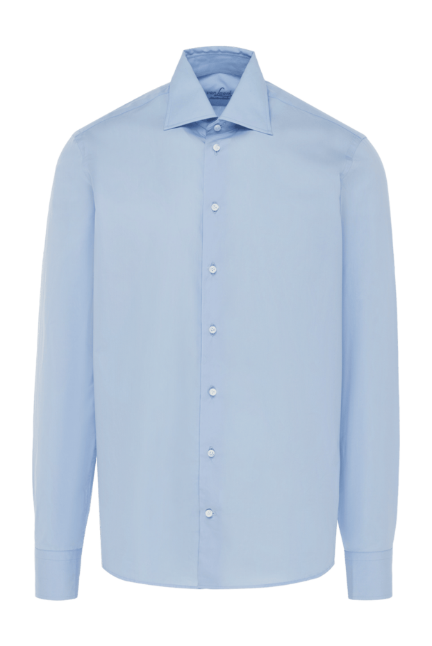 Van Laack чоловічі рубашка з бавовни блакитна чоловіча купити фото з цінами 982665 - фото 1