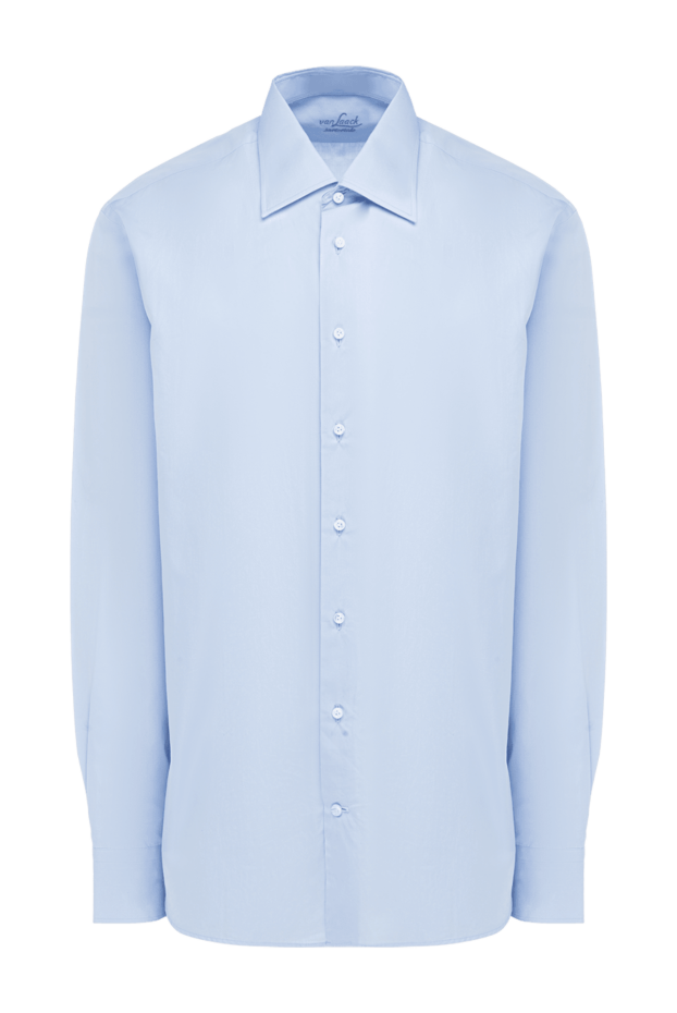 Van Laack мужские сорочка из хлопка голубая мужская купить с ценами и фото 982667 - фото 1