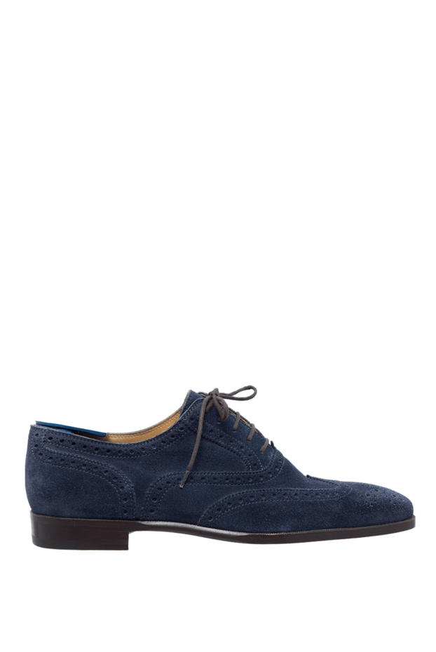 Sutor Mantellassi man blue suede men's shoes buy with prices and photos 984793 - photo 1