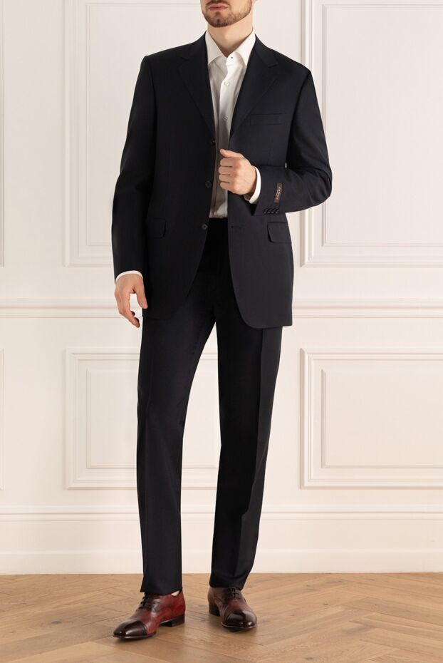 Canali чоловічі костюм чоловічий з вовни та мохера чорний купити фото з цінами 985612 - фото 2