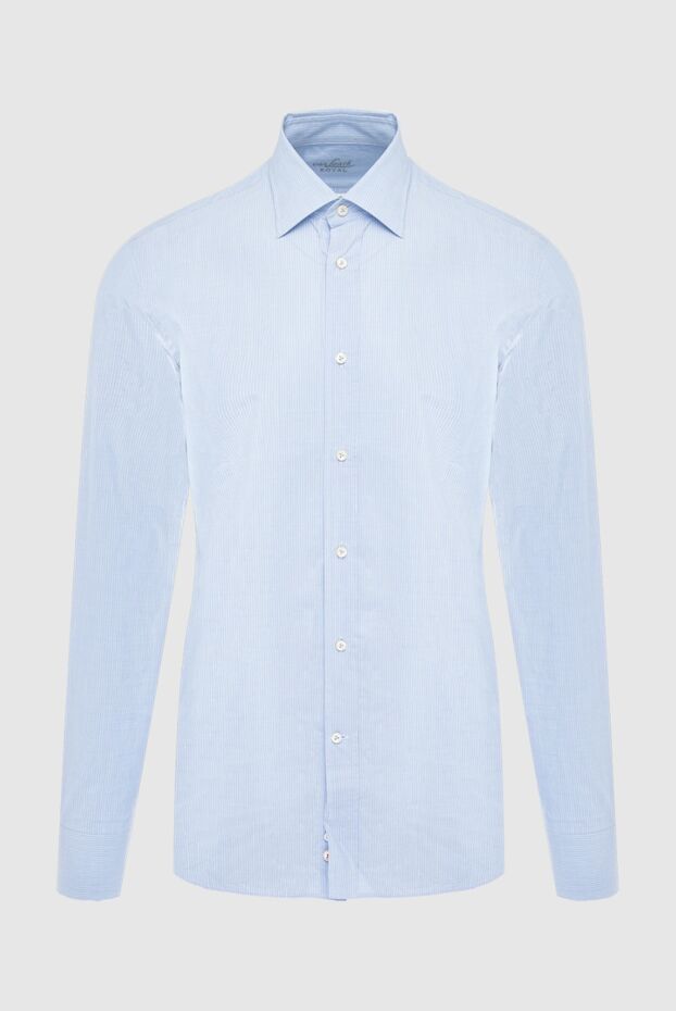 Van Laack мужские сорочка из хлопка голубая мужская купить с ценами и фото 985840 - фото 1
