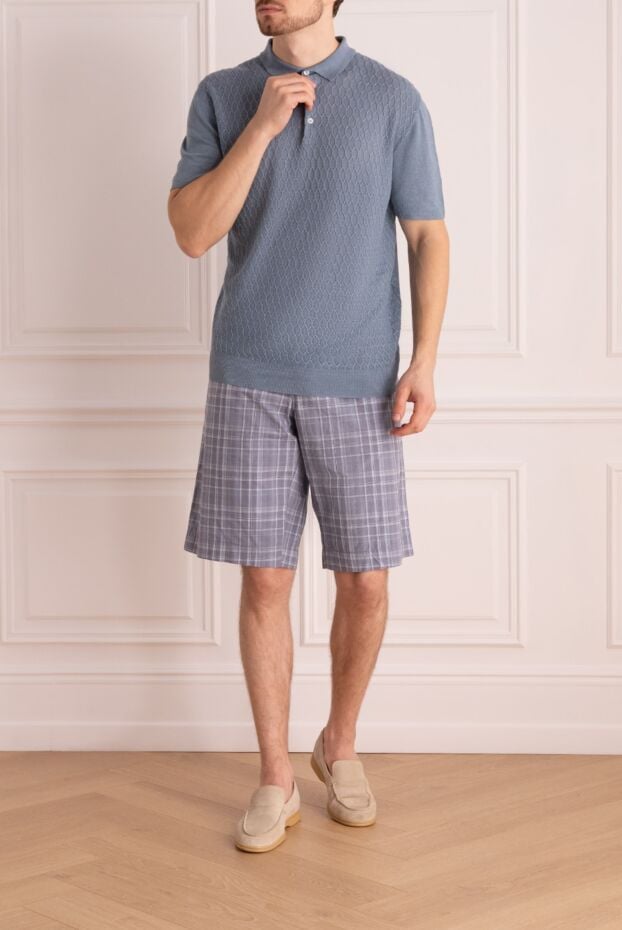 Dolce & Gabbana men's loose-fitting bermuda shorts made from breathable fabric with a tartan pattern 986155 - photo 2