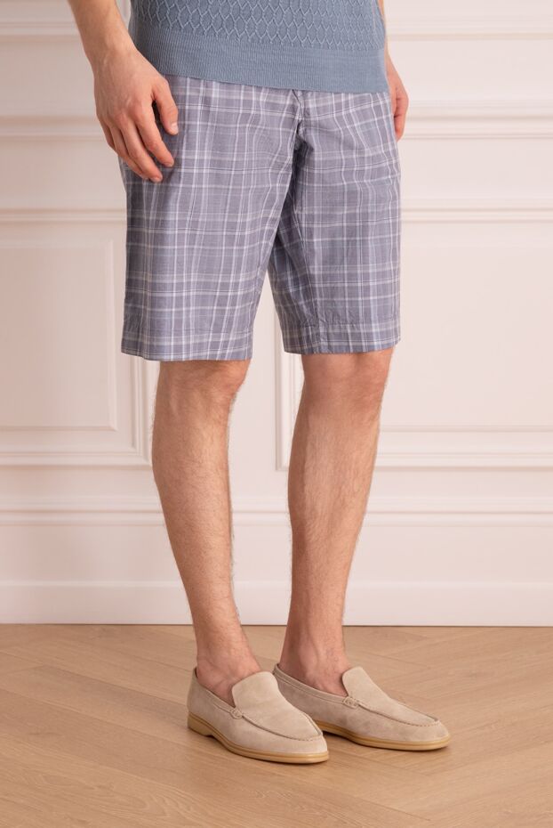 Dolce & Gabbana men's loose-fitting bermuda shorts made from breathable fabric with a tartan pattern 986155 - photo 3