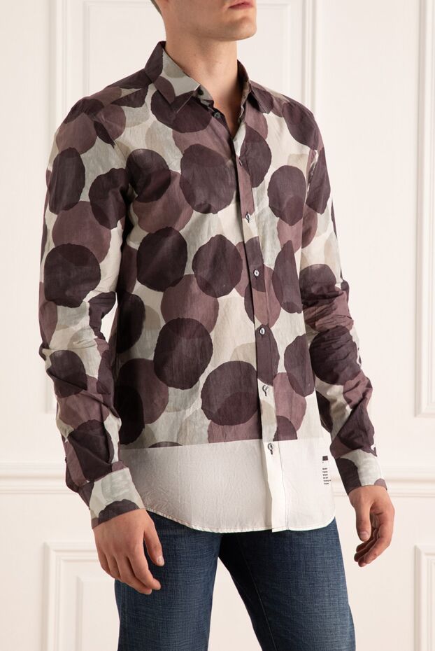 Dolce & Gabbana men's stylish shirt with large polka dots and white hem 986242 - photo 3