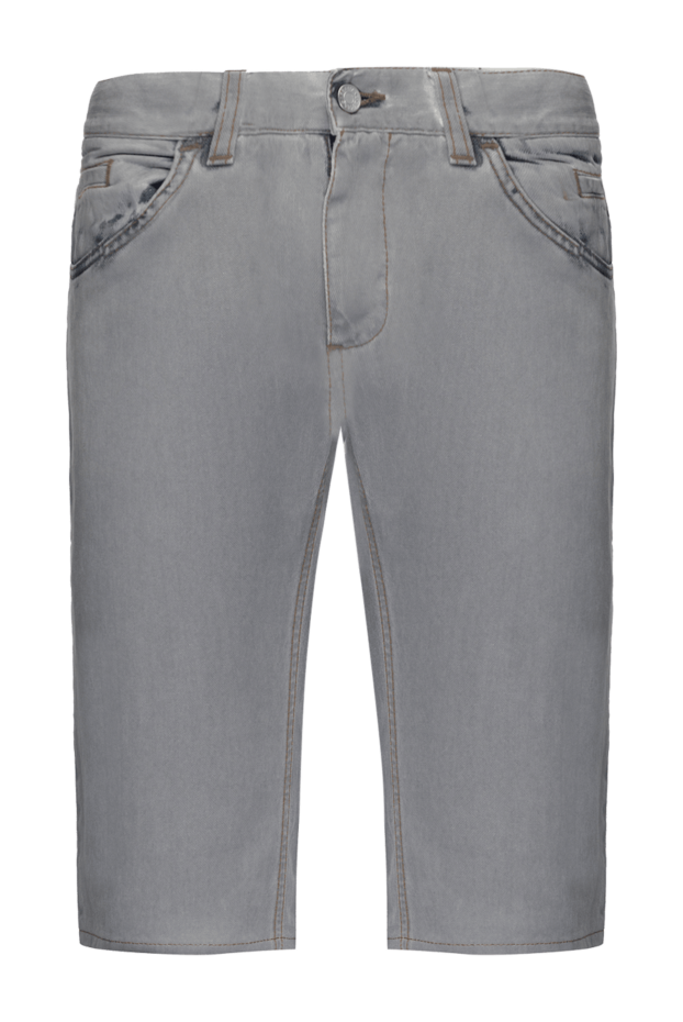 Dolce & Gabbana grey denim shorts with a washed effect and accent distressing on the back pocket 986568 - photo 1