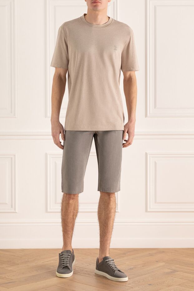 Dolce & Gabbana grey denim shorts with a washed effect and accent distressing on the back pocket 986568 - photo 2