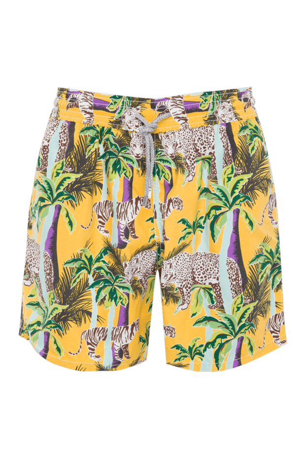 Vilebrequin man men's beach shorts made of cotton and polyamide, yellow buy with prices and photos 986689 - photo 1