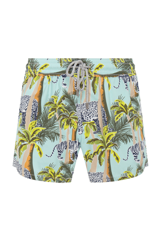 Vilebrequin man blue beach shorts made of cotton and polyamide for men buy with prices and photos 990646 - photo 1