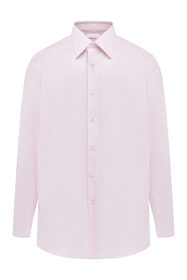 Brioni men's pink cotton classic loose-fit shirt (markdown) 195462 - photo 1