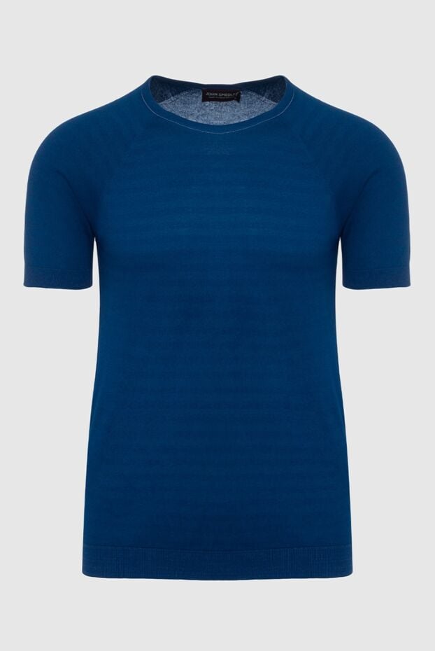 John Smedley blue cotton t-shirt for men 995979 - photo 1