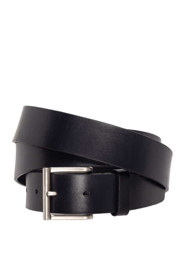 Orciani black leather belt for men 996157 - photo 1